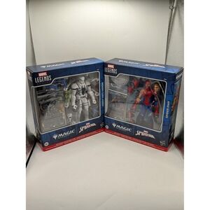 Marvel Legends Magic The Gathering Spider-Man & Agent Anti-Venom Figure Set MTG